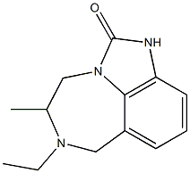 4,5,6,7-Tetrahydro-5-methyl-6-ethylimidazo[4,5,1-jk][1,4]benzodiazepin-2(1H)-one Structure