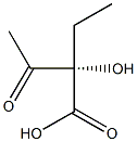 (S)-2-エチル-2-ヒドロキシ-3-オキソブタン酸 化学構造式