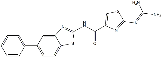 2-(Diaminomethyleneamino)-N-(5-phenyl-2-benzothiazolyl)thiazole-4-carboxamide