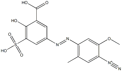4-(3-Carboxy-4-hydroxy-5-sulfophenylazo)-2-methoxy-5-methylbenzenediazonium