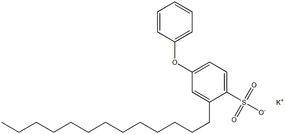 4-フェノキシ-2-トリデシルベンゼンスルホン酸カリウム 化学構造式