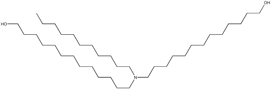13,13'-(Undecylimino)bis(1-tridecanol),,结构式