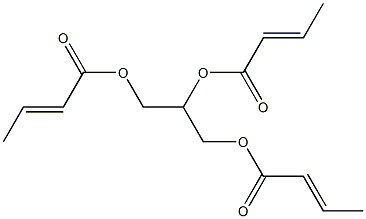 Glycerin triscrotonate Structure