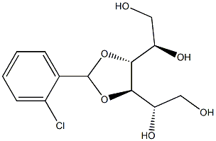 3-O,4-O-(2-Chlorobenzylidene)-D-glucitol 结构式