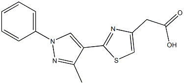 2-(5-Methyl-2-phenyl-2H-pyrazol-4-yl)thiazole-4-acetic acid