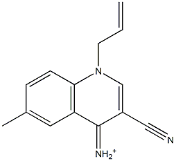 1-(2-Propenyl)-6-methyl-3-cyano-1,4-dihydroquinolin-4-iminium