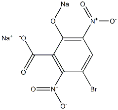 2-Sodiooxy-5-bromo-3,6-dinitrobenzoic acid sodium salt