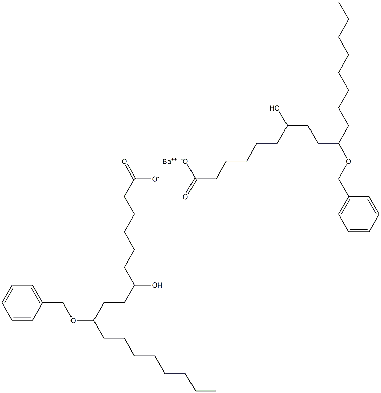Bis(10-benzyloxy-7-hydroxystearic acid)barium salt