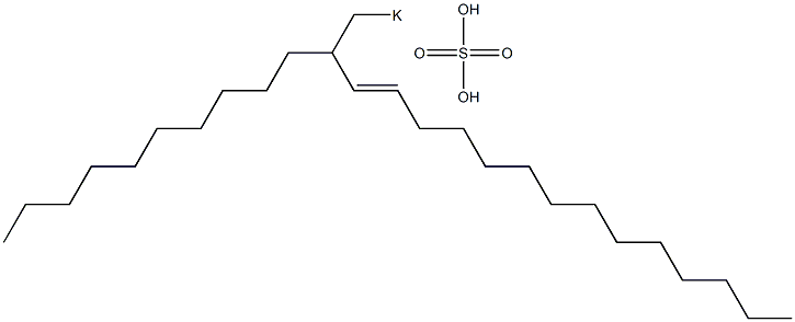 Sulfuric acid 2-decyl-3-hexadecenyl=potassium ester salt