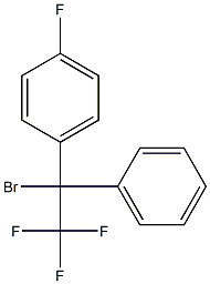 1-Bromo-1-phenyl-1-(4-fluorophenyl)-2,2,2-trifluoroethane Structure
