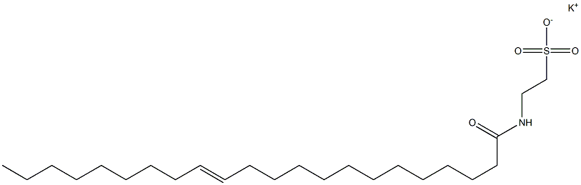 N-[(E)-1-オキソ-13-ドコセン-1-イル]タウリンカリウム 化学構造式