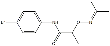 2-(Isopropylideneaminooxy)-N-(4-bromophenyl)propionamide Struktur