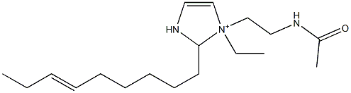 1-[2-(Acetylamino)ethyl]-1-ethyl-2-(6-nonenyl)-4-imidazoline-1-ium Structure