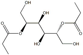 D-グルシトール2,5-ジプロピオナート 化学構造式
