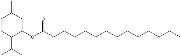 2-Isopropyl-5-methylcyclohexanol tetradecanoate Structure