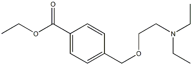 p-[(2-Diethylaminoethoxy)methyl]benzoic acid ethyl ester Structure