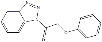 1-(フェノキシアセチル)-1H-ベンゾトリアゾール 化学構造式