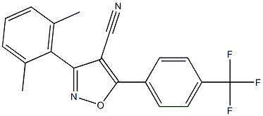 5-(4-Trifluoromethylphenyl)-3-(2,6-dimethylphenyl)-isoxazole-4-carbonitrile