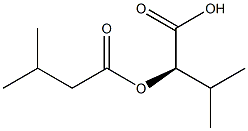 [R,(+)]-2-Isovaleryloxy-3-methylbutyric acid Struktur