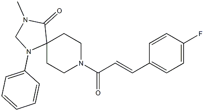 8-[3-(4-Fluorophenyl)-1-oxo-2-propenyl]-3-methyl-1-phenyl-1,3,8-triazaspiro[4.5]decan-4-one|