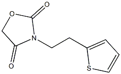 3-[2-(2-Thienyl)ethyl]-2,4-oxazolidinedione Struktur