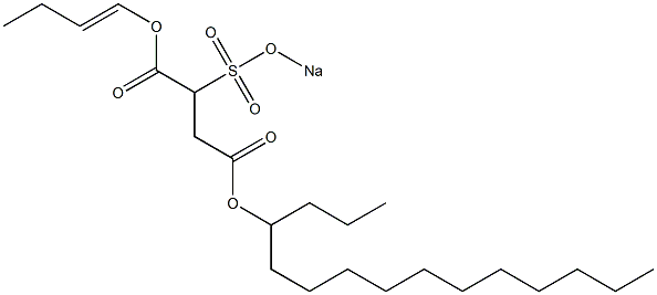 2-(Sodiosulfo)succinic acid 4-pentadecyl 1-(1-butenyl) ester
