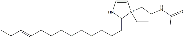 1-[2-(Acetylamino)ethyl]-1-ethyl-2-(10-tridecenyl)-4-imidazoline-1-ium Struktur