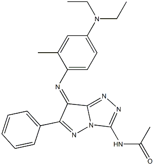 (7Z)-7-[[2-Methyl-4-(diethylamino)phenyl]imino]-N-acetyl-6-phenyl-7H-pyrazolo[5,1-c]-1,2,4-triazol-3-amine