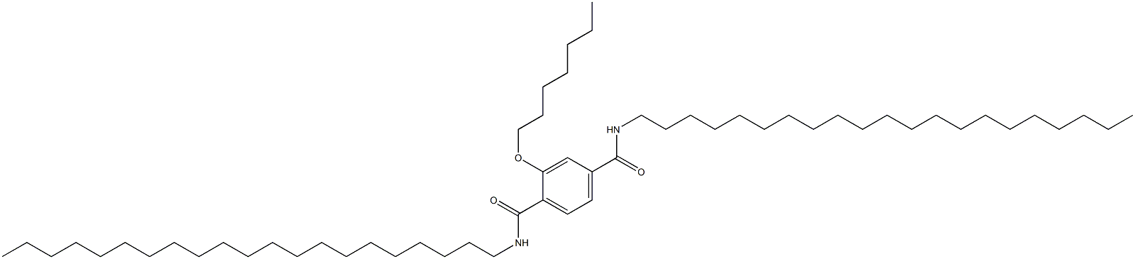2-(Heptyloxy)-N,N'-dihenicosylterephthalamide 结构式