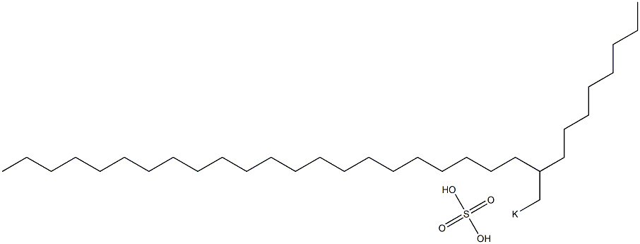 Sulfuric acid 2-octyltetracosyl=potassium salt