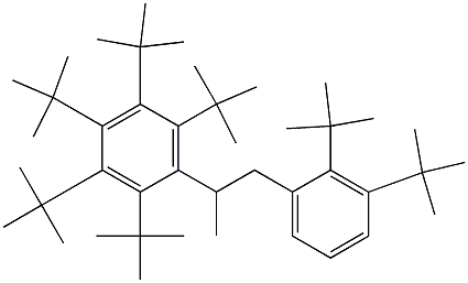 2-(Penta-tert-butylphenyl)-1-(2,3-di-tert-butylphenyl)propane Structure