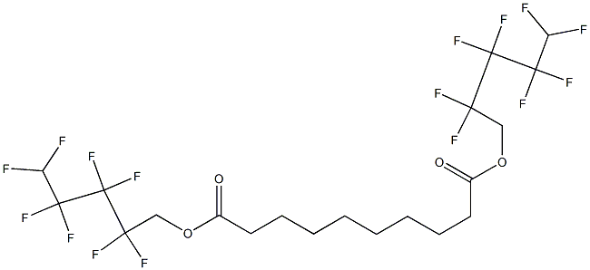 デカン二酸ビス(2,2,3,3,4,4,5,5-オクタフルオロペンチル) 化学構造式