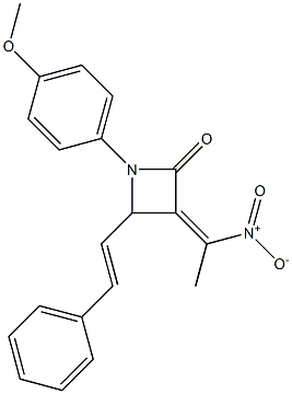 1-(p-Methoxyphenyl)-3-(1-nitroethylidene)-4-styrylazetidin-2-one