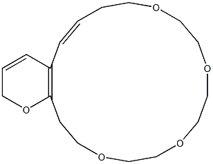 5,6,8,9,11,12,14,15,17,18-Decahydro-4,7,10,13,16-pentaoxa-3H-benzocyclooctadecene Struktur