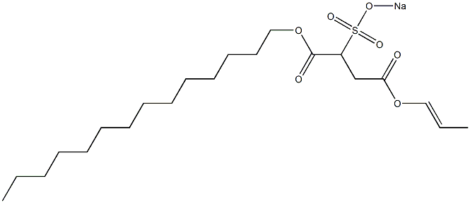 2-(Sodiosulfo)succinic acid 1-tetradecyl 4-(1-propenyl) ester