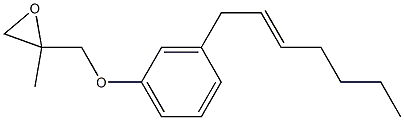 3-(2-Heptenyl)phenyl 2-methylglycidyl ether Structure