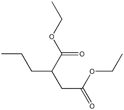 Pentane-1,2-dicarboxylic acid diethyl ester Structure