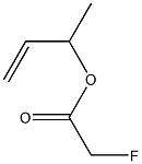 Fluoroacetic acid 1-methyl-2-propenyl ester Struktur