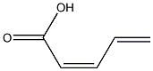 (Z)-2,4-Pentadienoic acid Structure