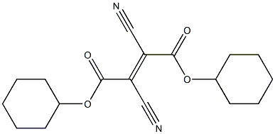 (E)-2,3-Dicyano-2-butenedioic acid dicyclohexyl ester Struktur