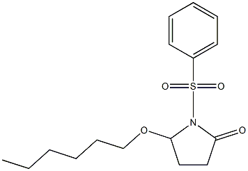 5-(Hexyloxy)-1-[(phenyl)sulfonyl]pyrrolidin-2-one 结构式