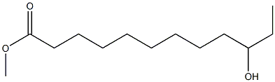 10-ヒドロキシラウリン酸メチル 化学構造式