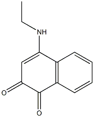 4-(エチルアミノ)ナフタレン-1,2-ジオン 化学構造式