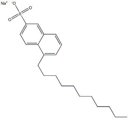 5-Undecyl-2-naphthalenesulfonic acid sodium salt Struktur