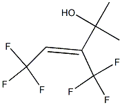 (Z)-1,1-ジメチル-2-(トリフルオロメチル)-4,4,4-トリフルオロ-2-ブテン-1-オール 化学構造式