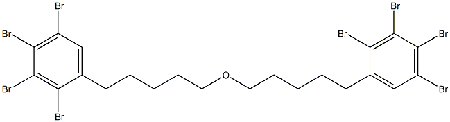2,3,4,5-Tetrabromophenylpentyl ether Structure