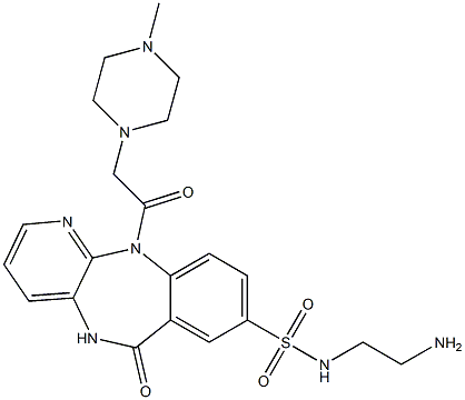N-(2-Aminoethyl)-5,11-dihydro-11-[(4-methyl-1-piperazinyl)acetyl]-6-oxo-6H-pyrido[2,3-b][1,4]benzodiazepine-8-sulfonamide