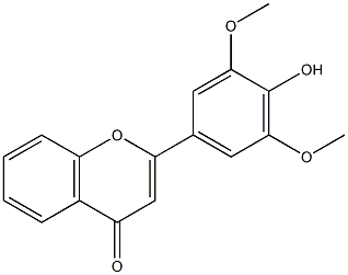 3',5'-Dimethoxy-4'-hydroxyflavone Structure