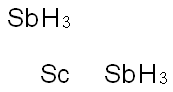 スカンジウム-ジアンチモン 化学構造式
