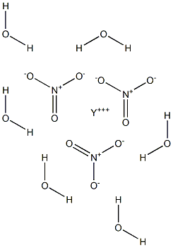 硝酸イットリウム6水和物 化学構造式